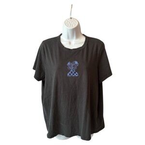 Old Navy Womens Size XL Every Wear Graphic T Shirt Keep It Fresh Floral Panther